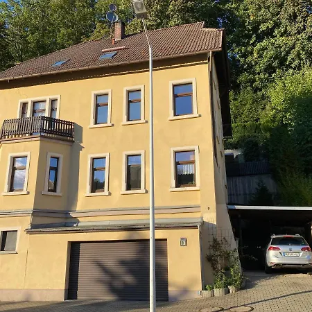 Waldblickwohnung Mit Schoener Terrasse Und Kamin Sebnitz Exterior photo