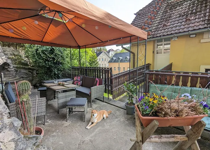 Waldblickwohnung Mit Schoener Terrasse Und Kamin